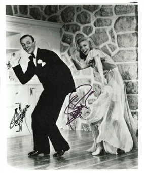 Fred Astaire and Ginger Rogers Signed 8x10  (Dance Image)
